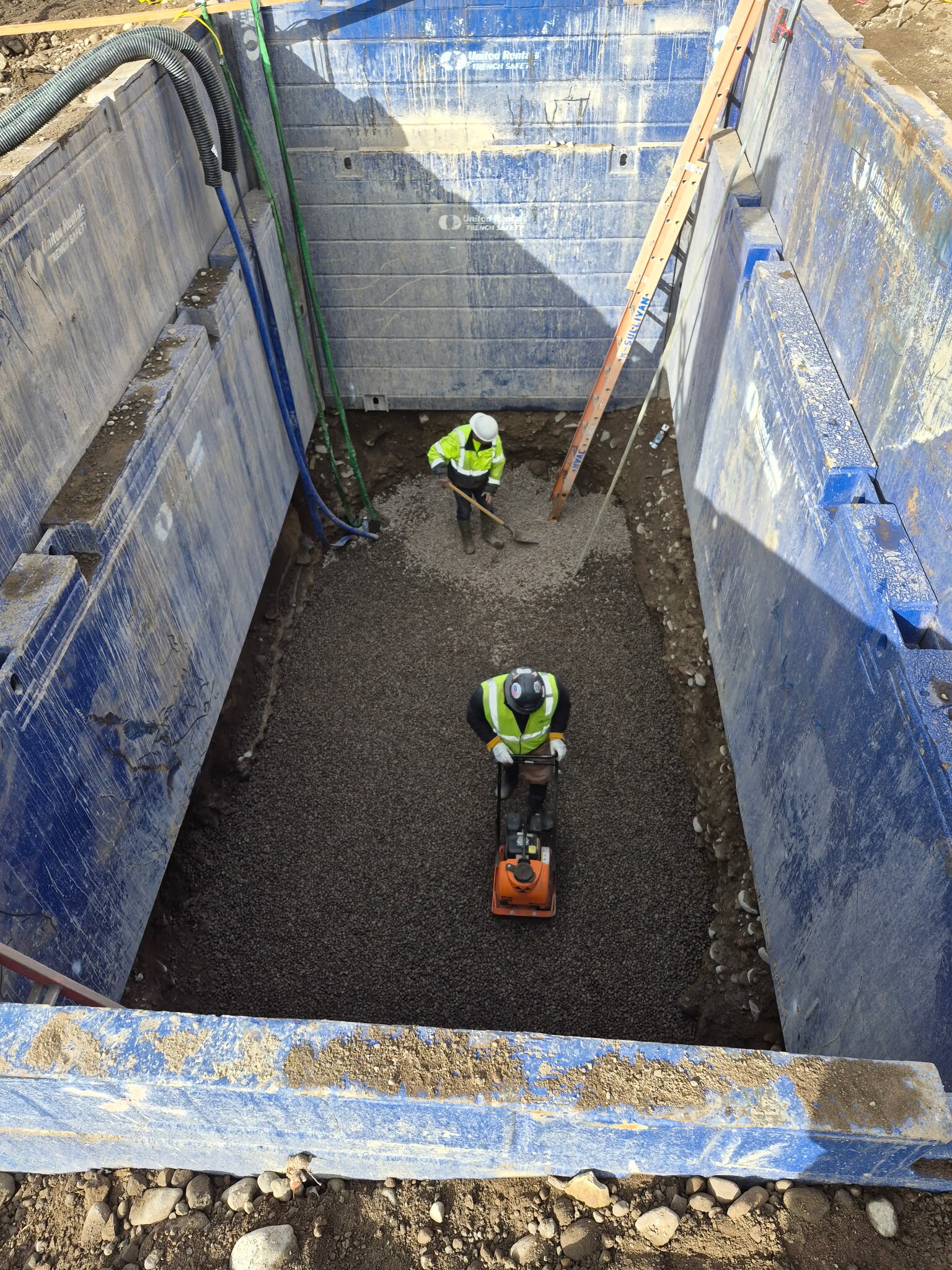 Underground construction support work